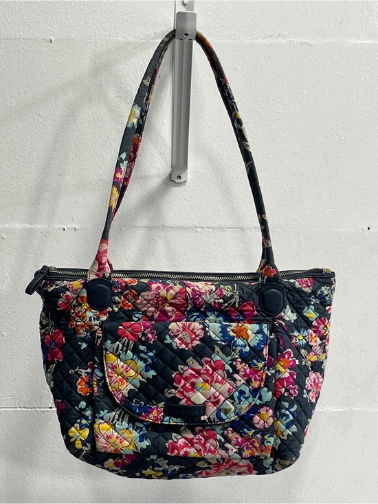 Vera Bradley Handbags - Vera Bradley Quilted Floral Shoulder Tote in Navy